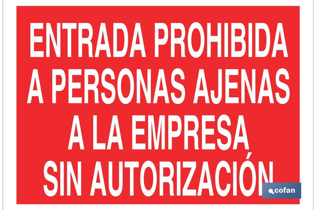SEÑAL POLIESTIRENO 420X297MM (PACK: 1 UDS)