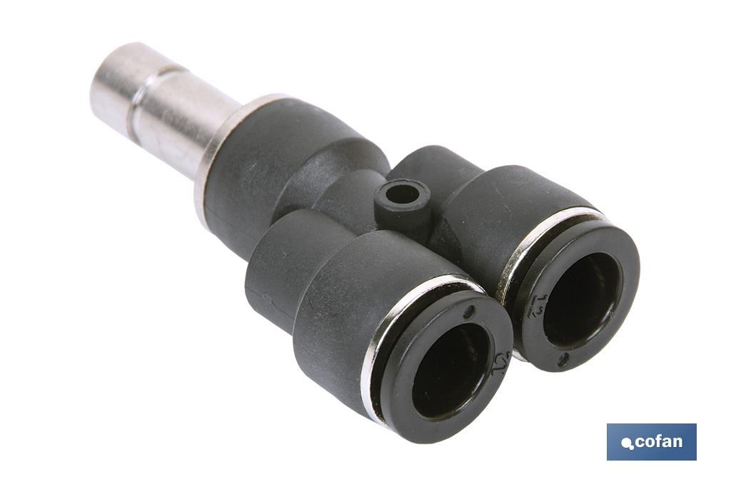 UNION EN Y CON ESPIGA LISA T-12 (PACK: 1 UDS)