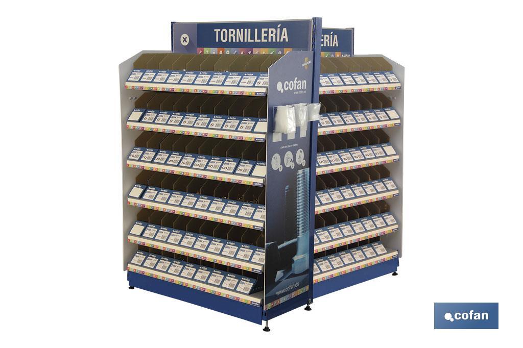 EXPOSITOR DE TORNILLERÍA DE 180 GAVETAS (PACK: 1 UDS)