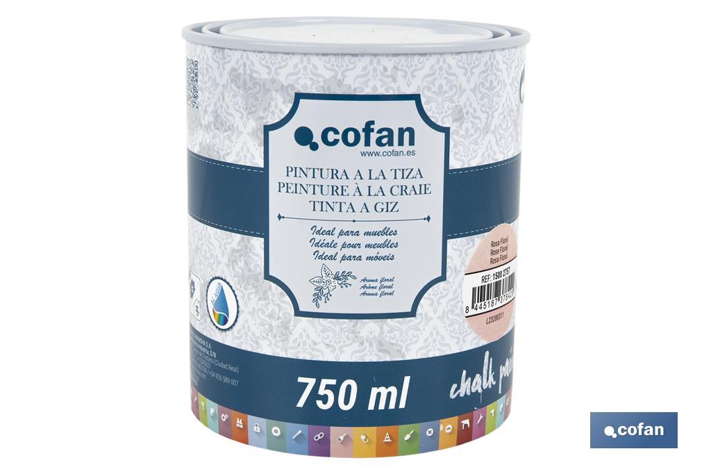 PINTURA A LA TIZA, CHALK PAINT, ROSA FLORAL 750 ML (PACK: 1 UDS)