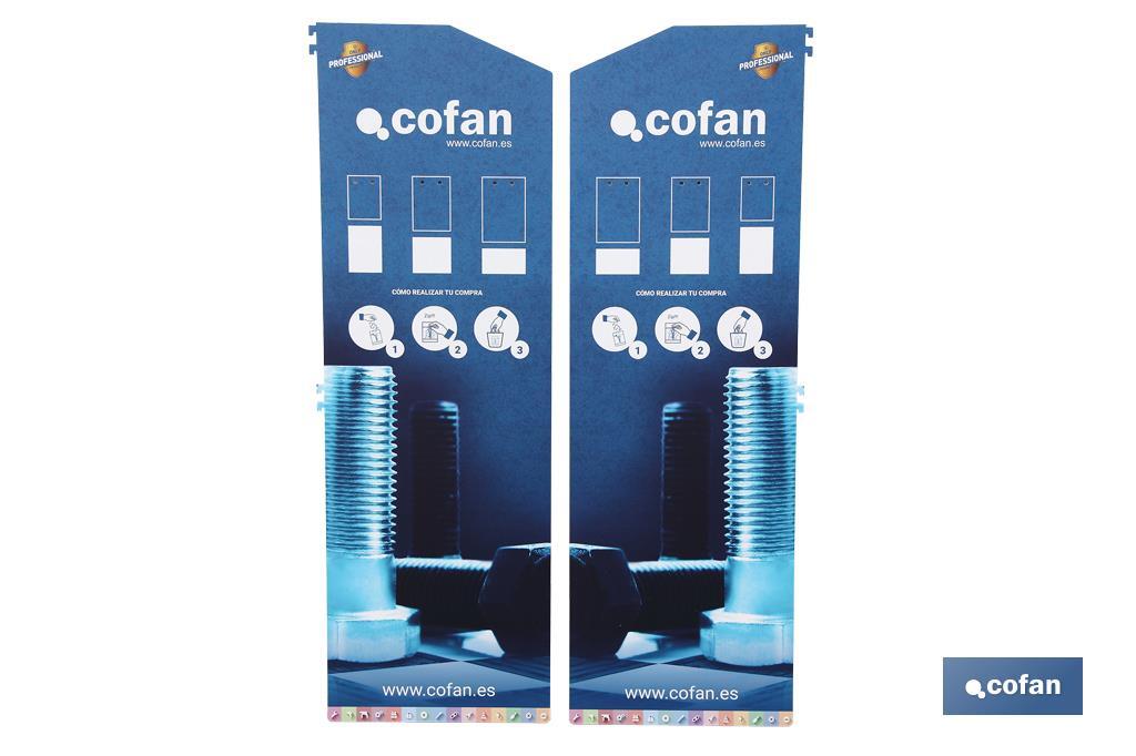 LATERALES PARA EXPOSITOR GONDOLA 400 x 1450 MM (2 PIEZAS) (PACK: 1 UDS)