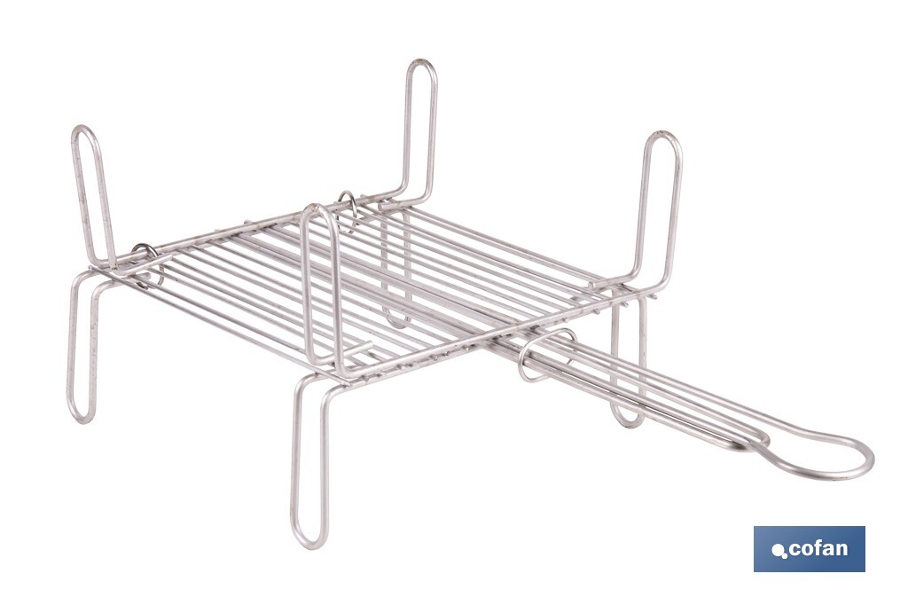 PARRILLA DOBLE INOX 350 X 350MM (PACK: 1 UDS)