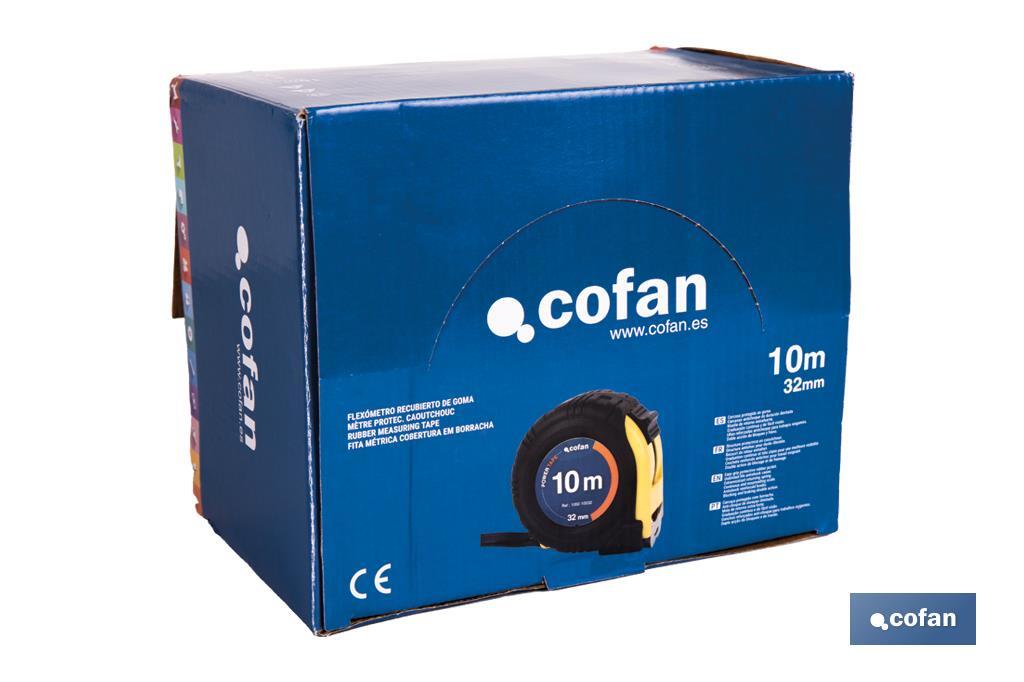 EXPOSITOR DE FLEXÓMETROS CON PROTECCIÓN DE GOMA 32 MM X 10 M 6 UDS. (PACK: 1 UDS)